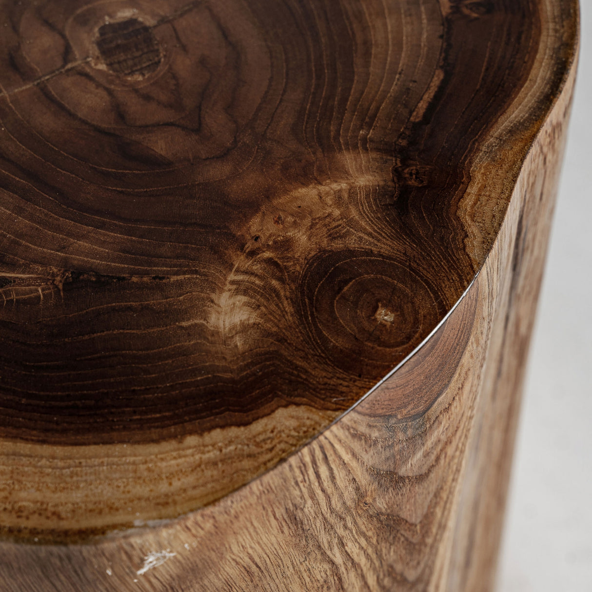 Natural Suar Wood Side Table | Oroa.com