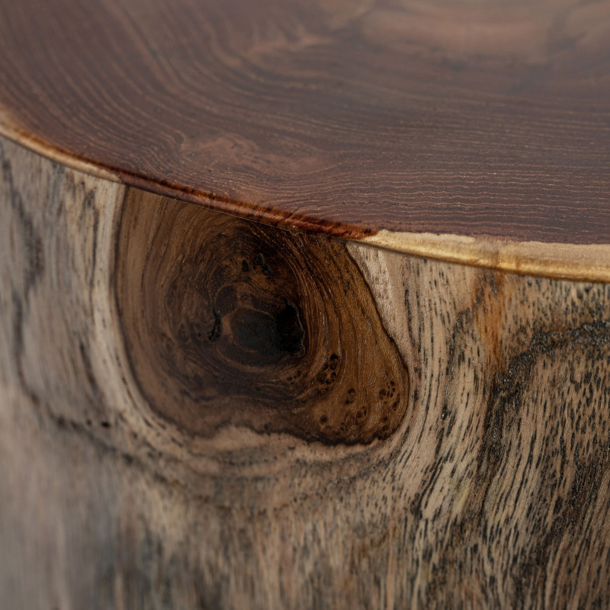 Modern European furniture - Organic Suar Wood Side Table - www.oroa.com | Oroa.com