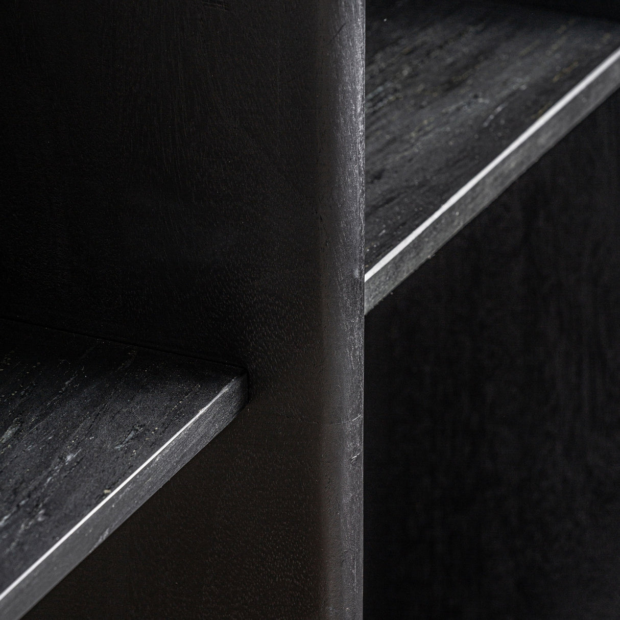 Modern European furniture - Black Mango Wood Shelf S - www.oroa.com | Oroa.com