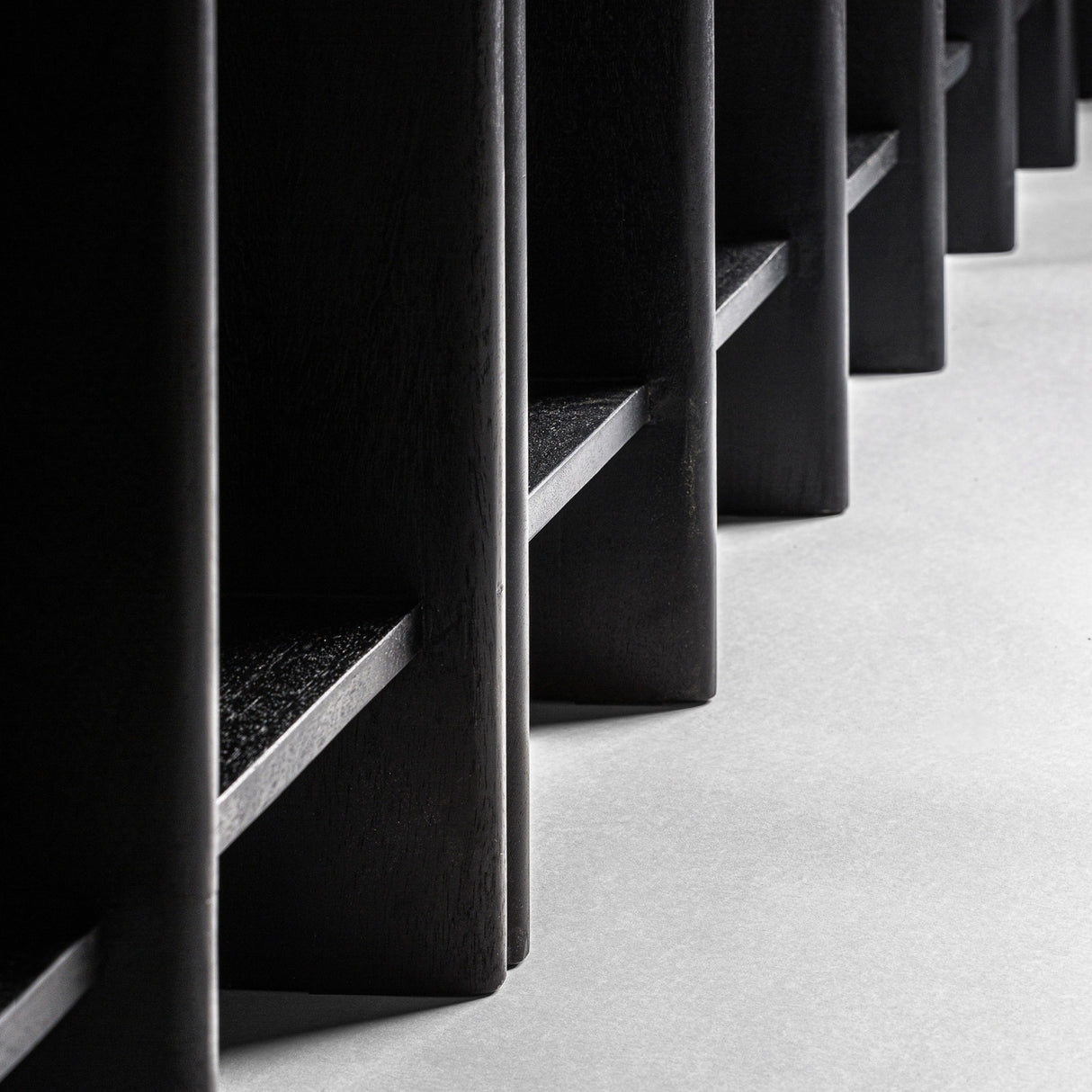 Modern European furniture - Black Mango Wood Shelf S - www.oroa.com | Oroa.com