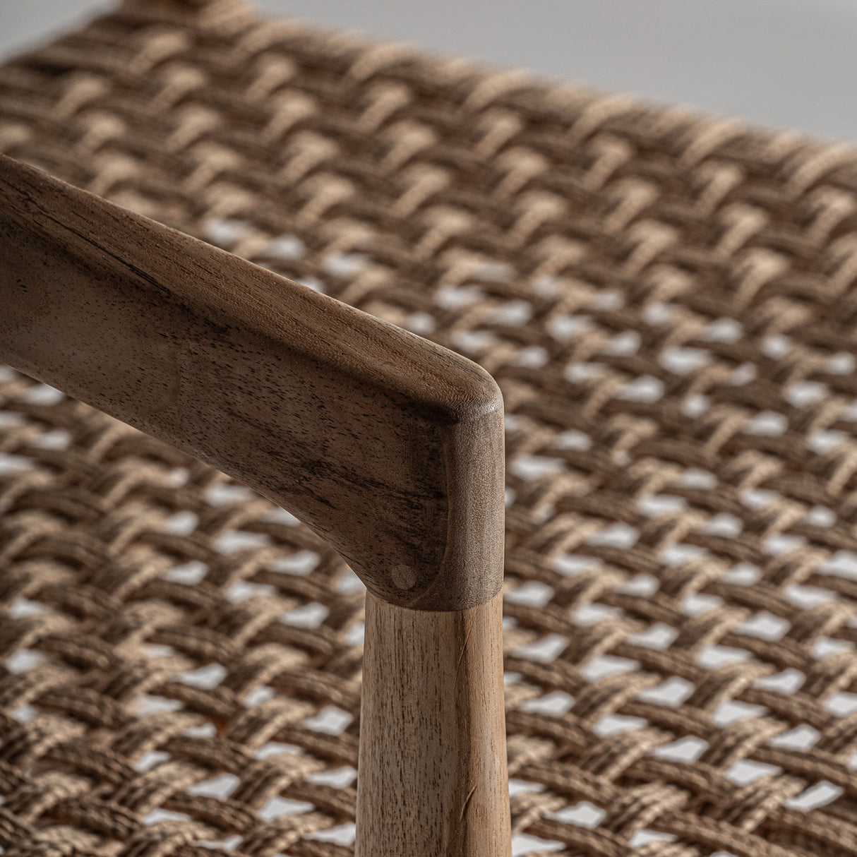 Modern European furniture - Brown Teak Curved Counter Stool - www.oroa.com | Oroa.com