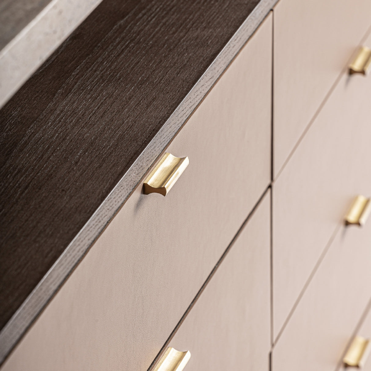 Modern European furniture - Gold 8-Drawer Chest - www.oroa.com | Oroa.com