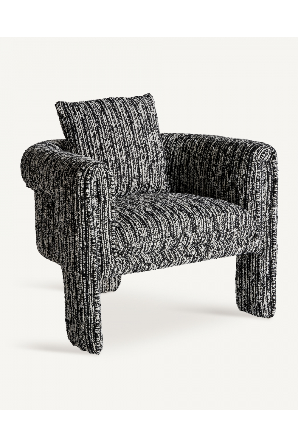 Marbled Black Accent Armchair | Oroa.com