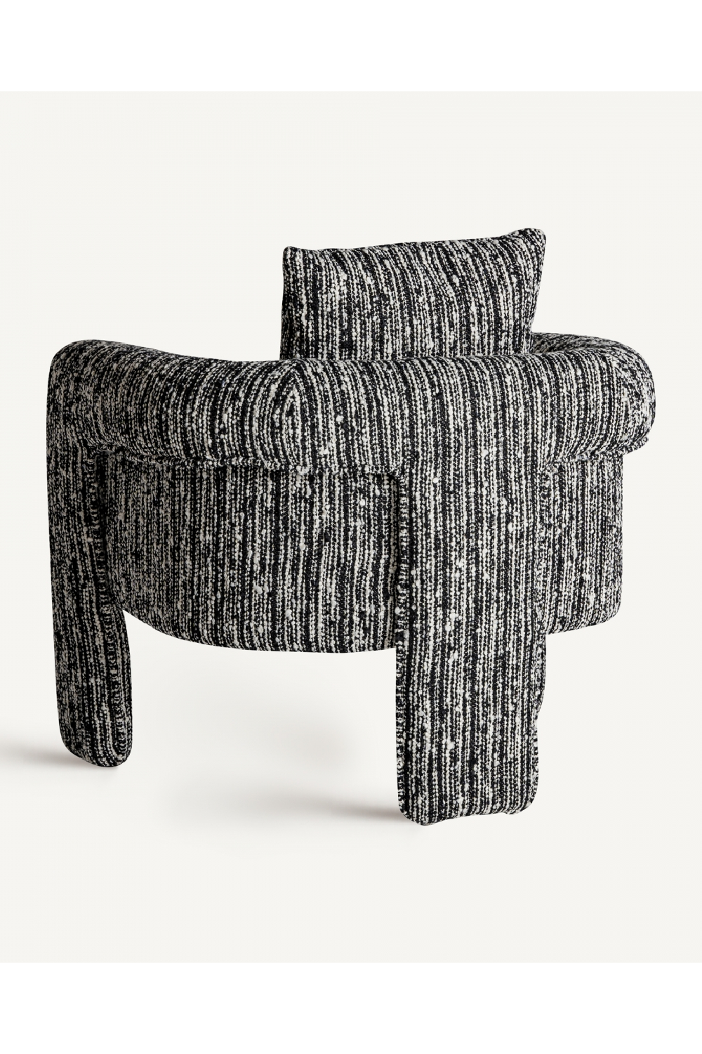 Marbled Black Accent Armchair | Oroa.com