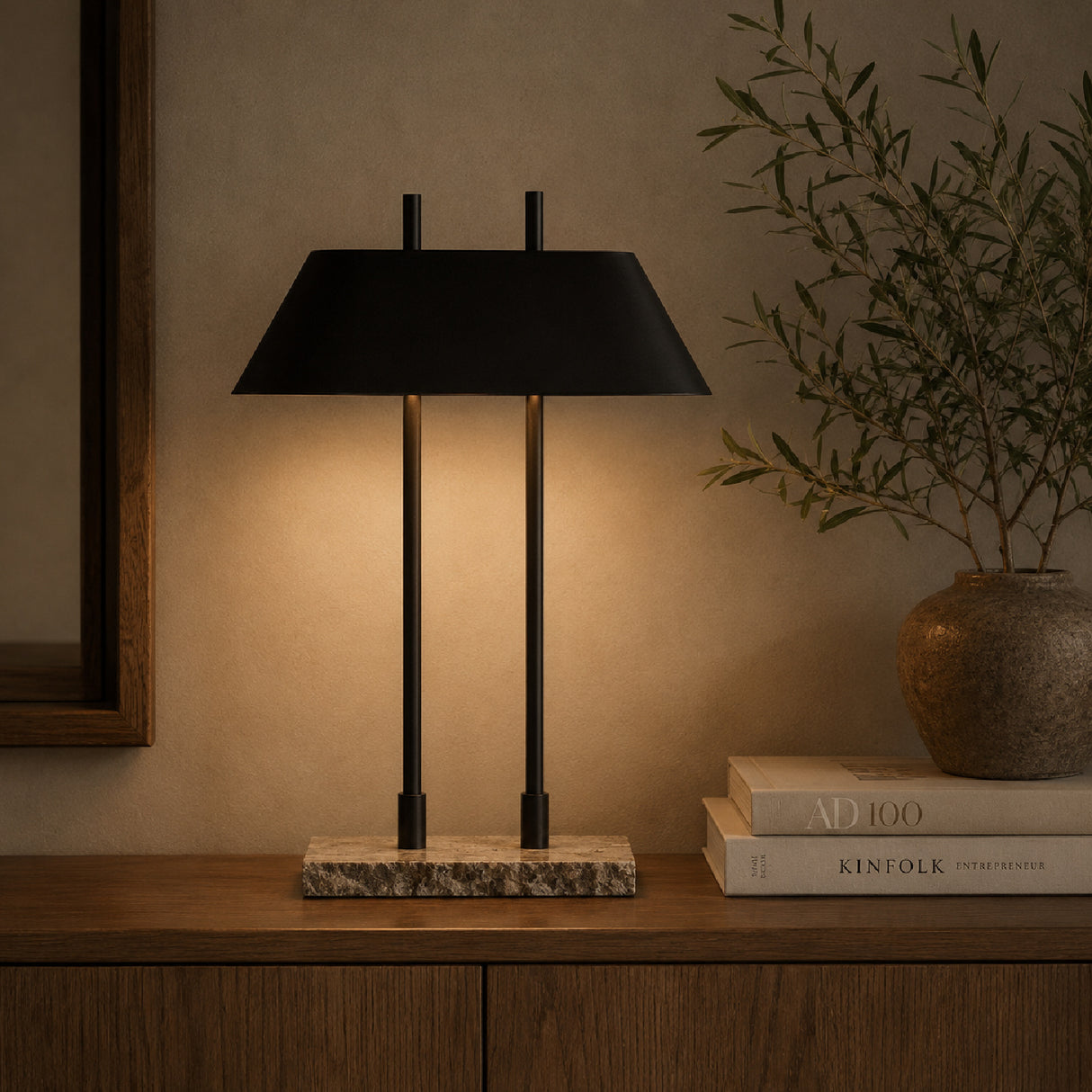 Modern European furniture - Matte Black Table Lamp - www.oroa.com | Oroa.com
