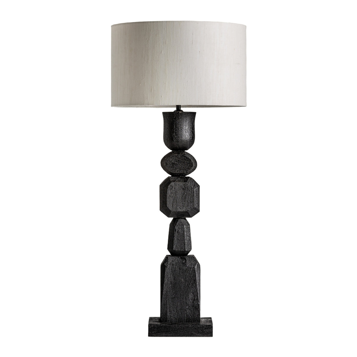Modern European furniture - Black Mango Wood Table Lamp - www.oroa.com | Oroa.com