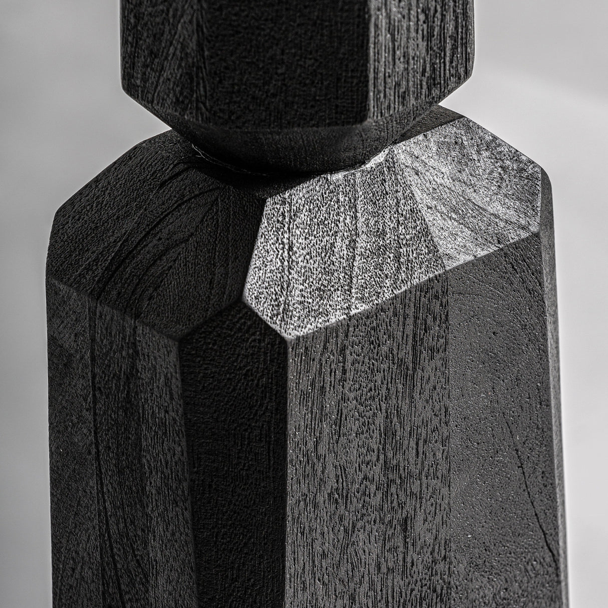 Modern European furniture - Black Mango Wood Table Lamp - www.oroa.com | Oroa.com