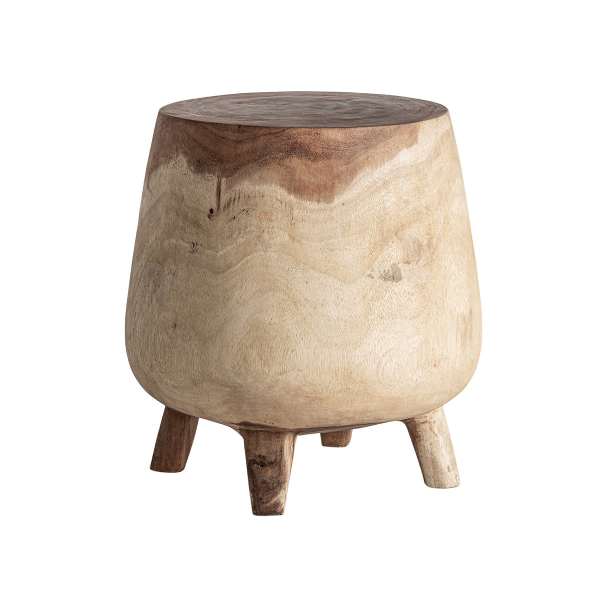 Suar Wood Ethnic-Style Side Table | Oroa.com