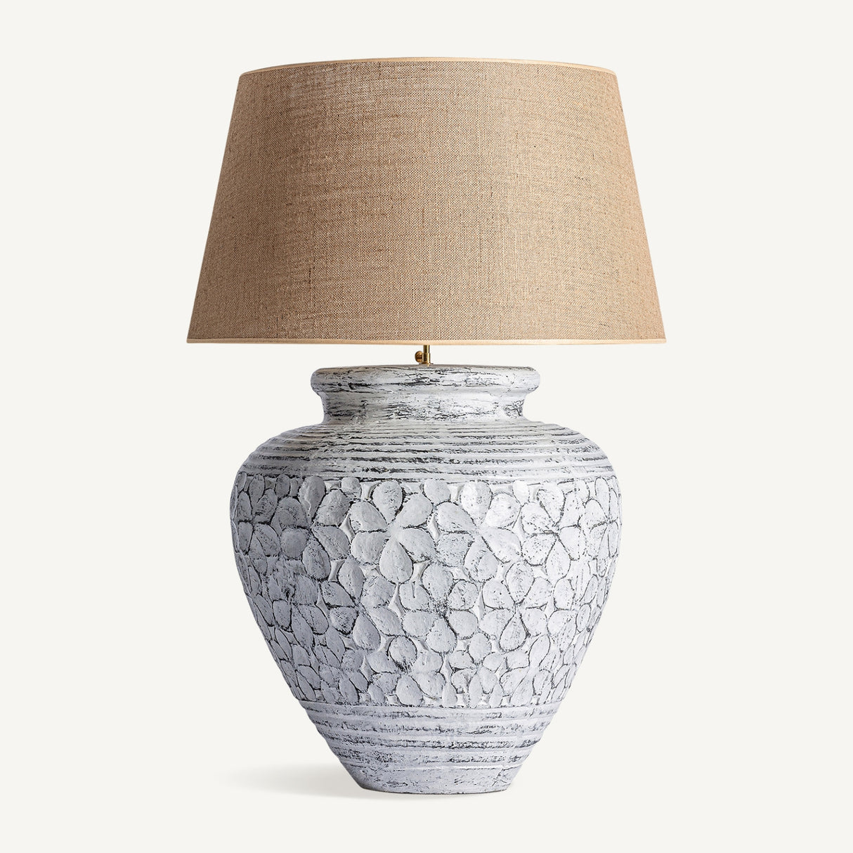 Modern European furniture - White Terracotta Table Lamp - www.oroa.com | Oroa.com