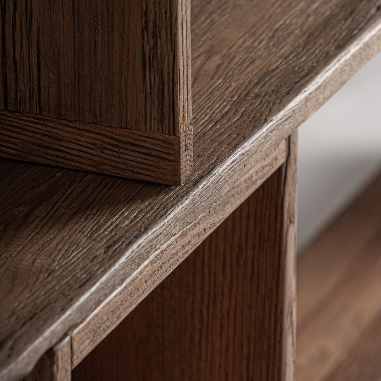 Modern European furniture - Oak Wood Staggered Bookcase - www.oroa.com | Oroa.com