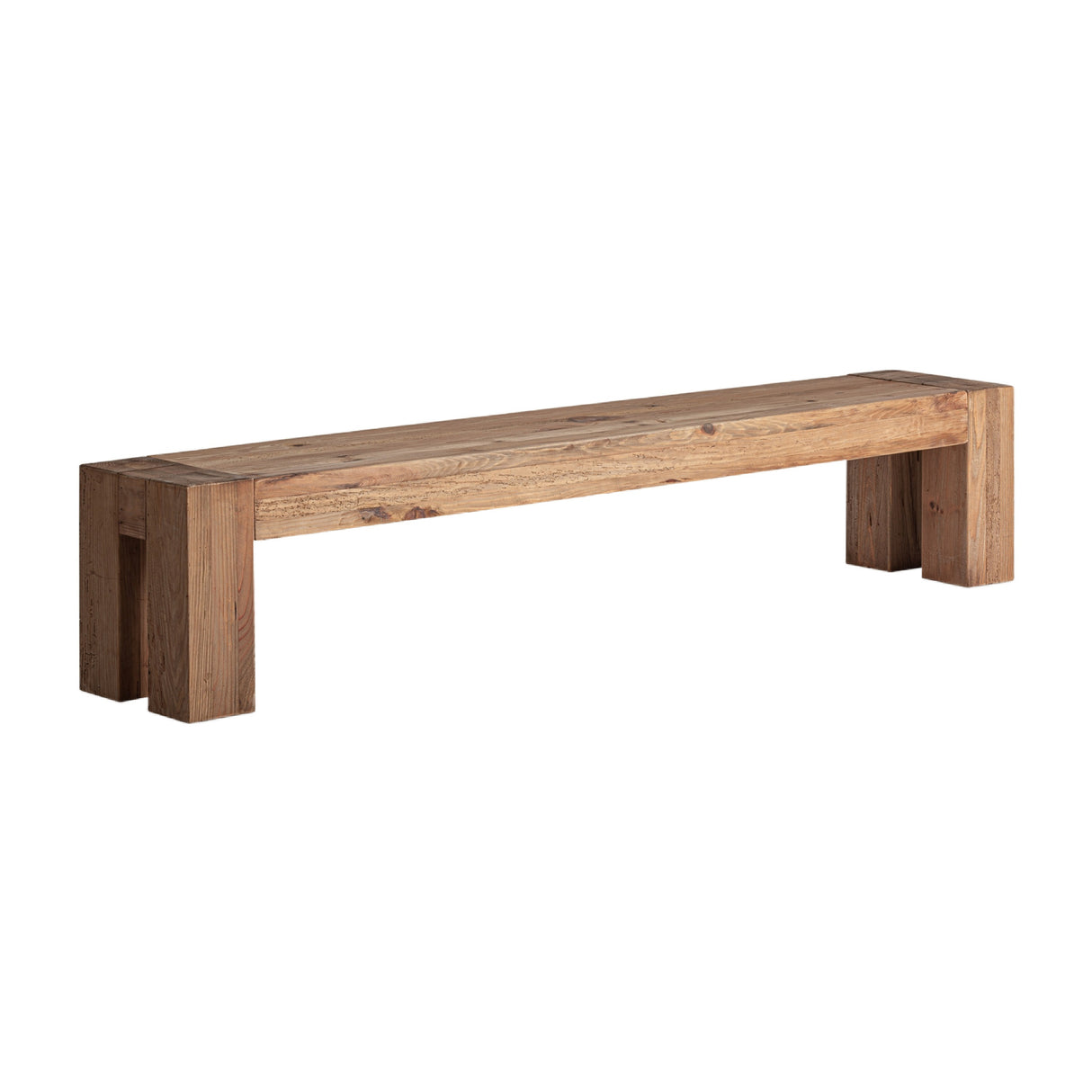 Modern European furniture - Natural Pine Wood Bench - www.oroa.com | Oroa.com