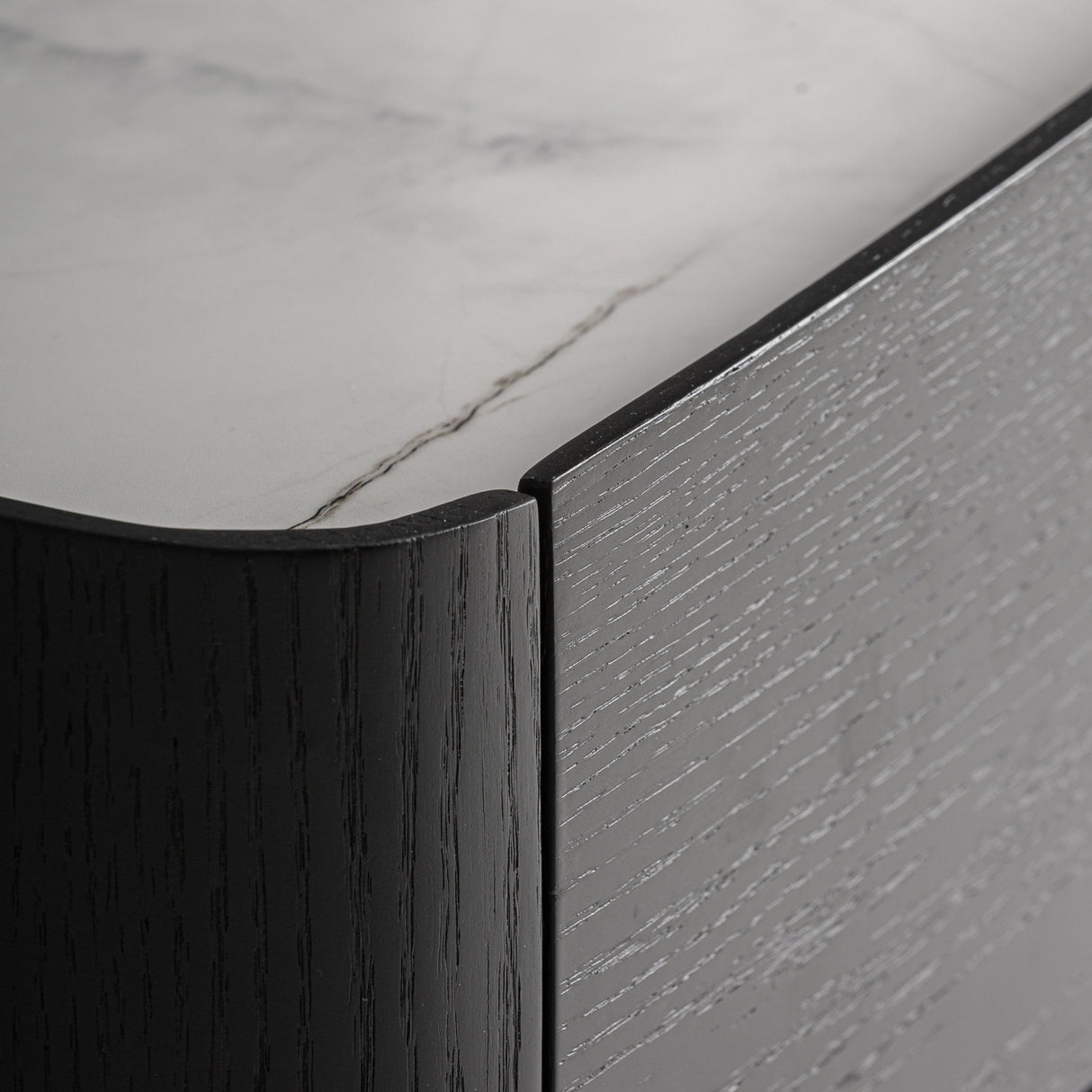 Modern European furniture - Black Oak 2-Drawer Bedside Table - www.oroa.com | Oroa.com