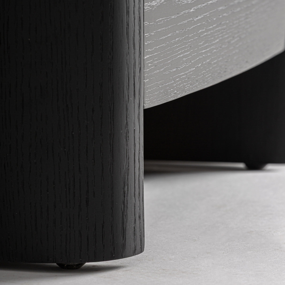 Modern European furniture - Black Oak 2-Drawer Bedside Table - www.oroa.com | Oroa.com
