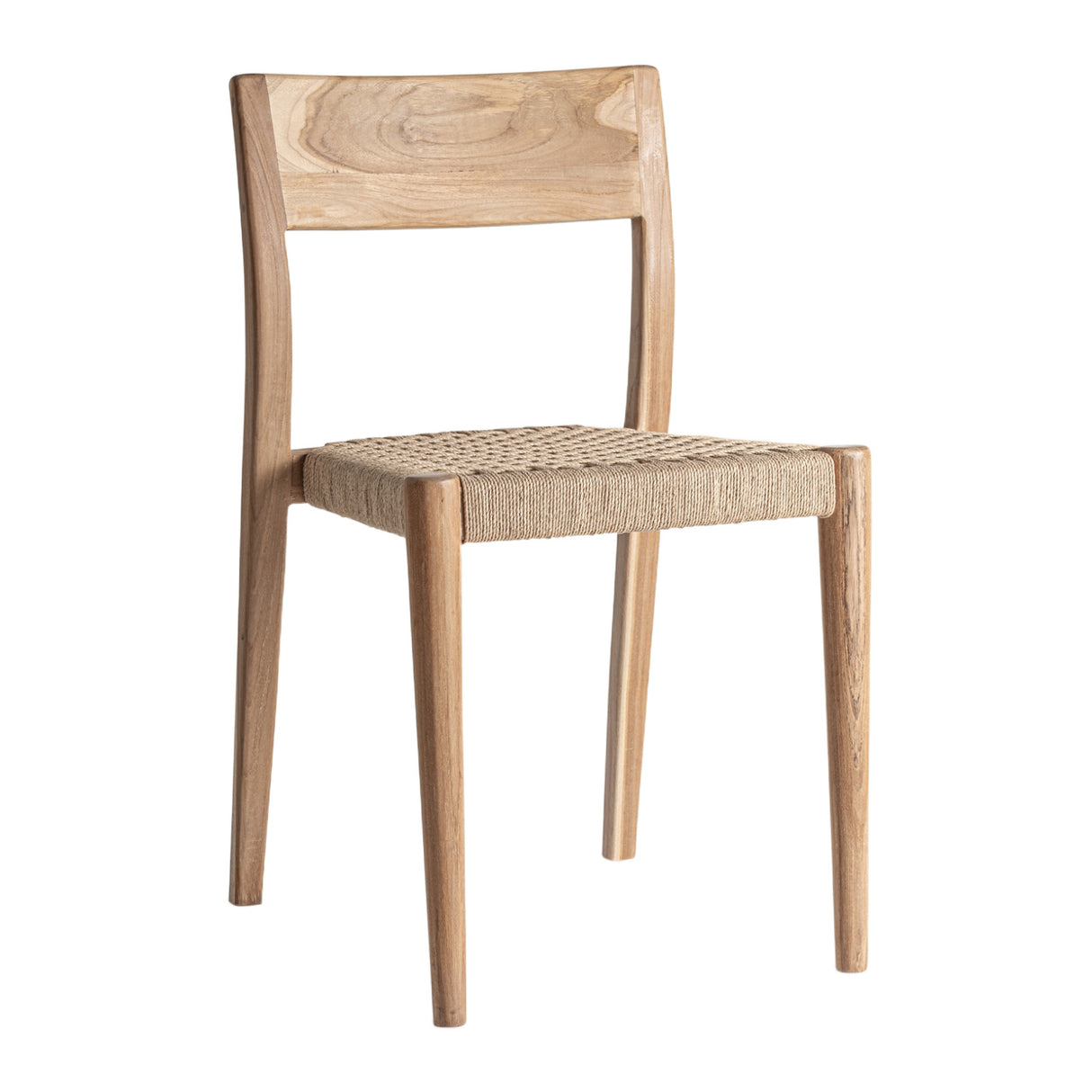 Modern European furniture - Natural Teak Dining Chairs (2) - www.oroa.com | Oroa.com