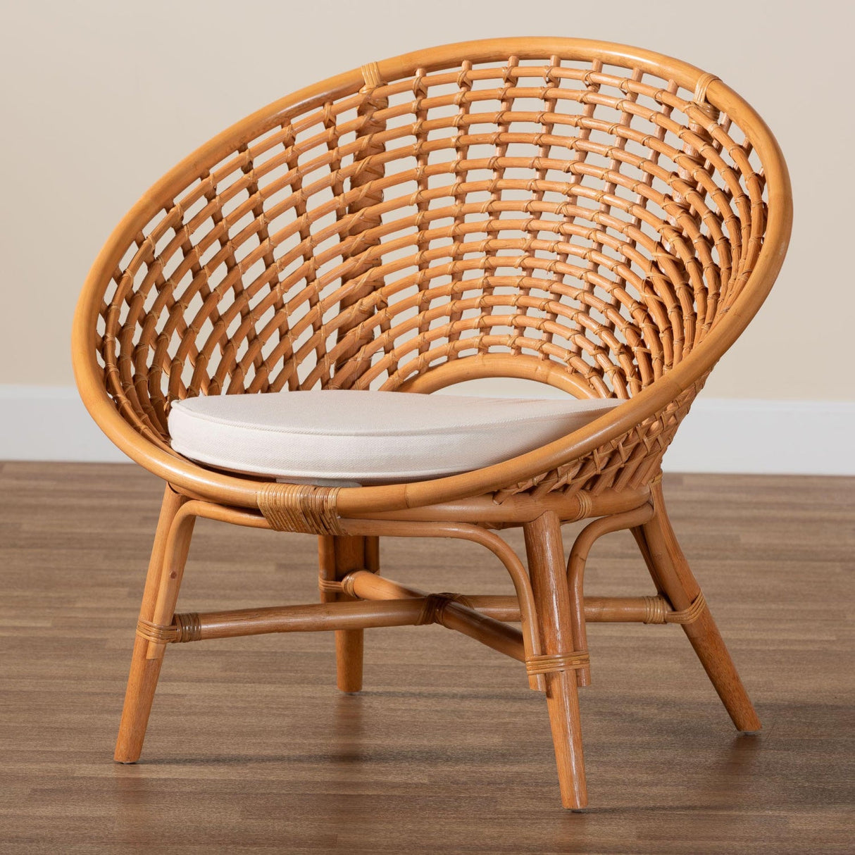 Modern European furniture - Round Rattan Bohemian Accent Chair | Oroa.com
