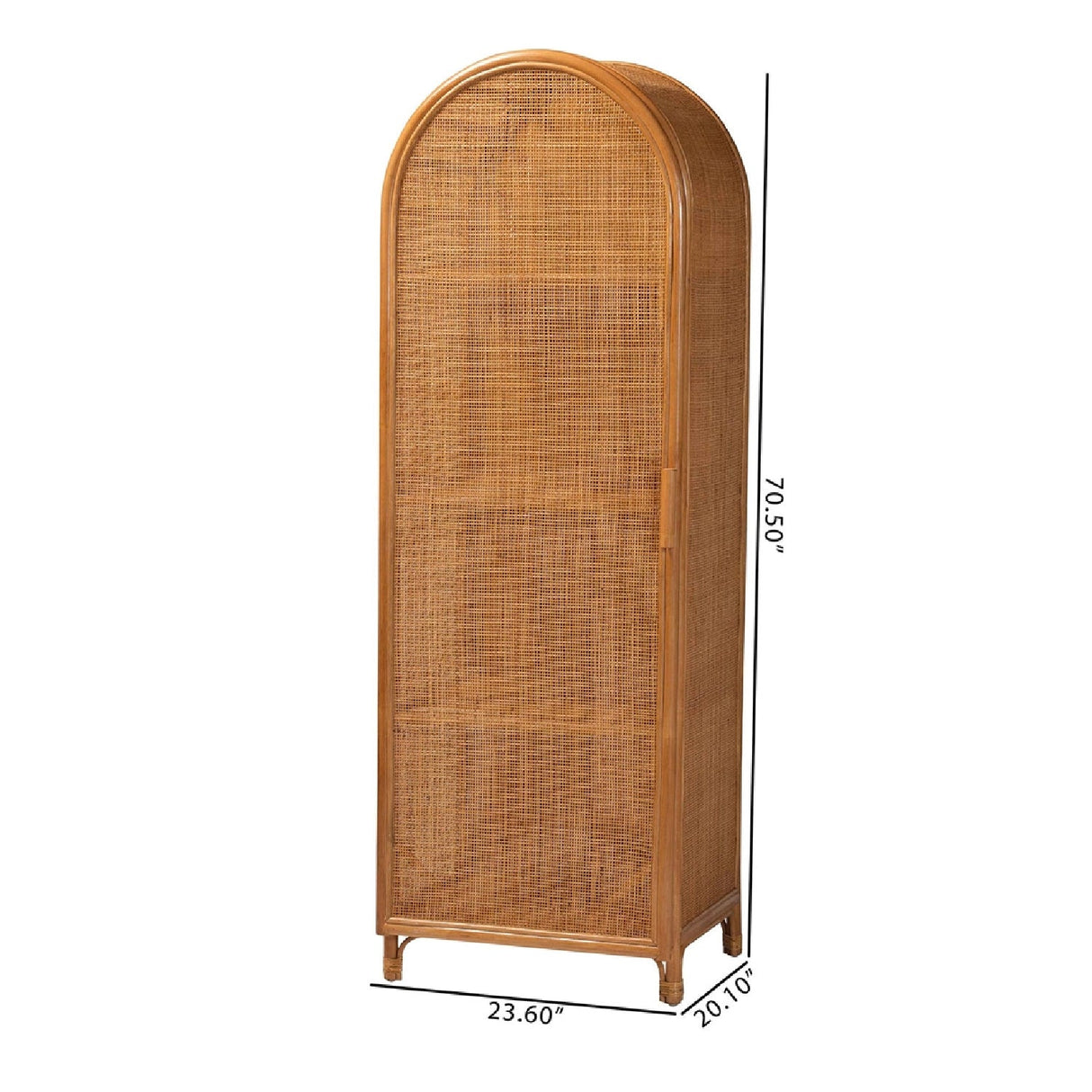 Modern European furniture - Arched Rattan Accent Cabinet - www.oroa.com | Oroa.com