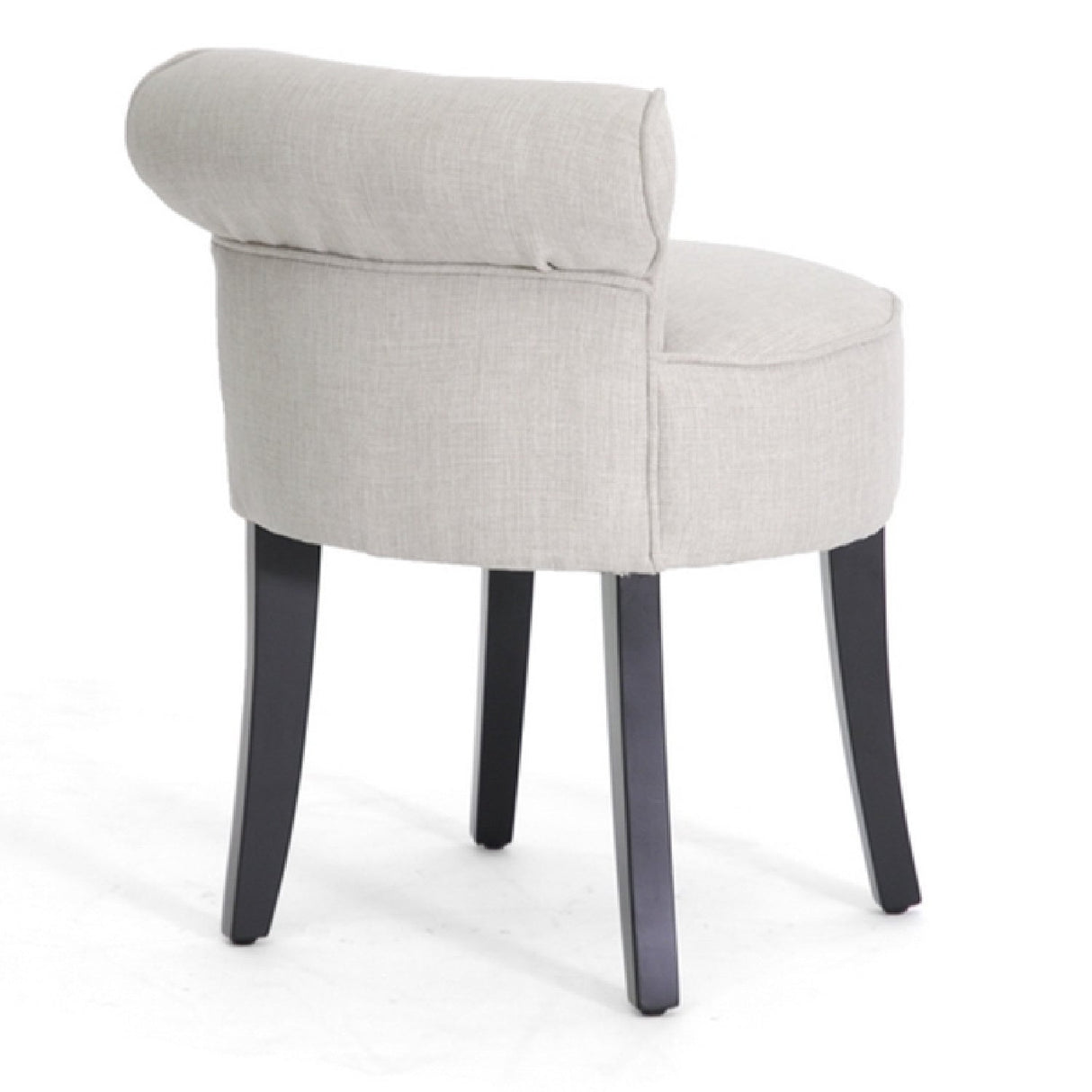 Modern European furniture - Beige Linen Lounge Stool - www.oroa.com | Oroa.com