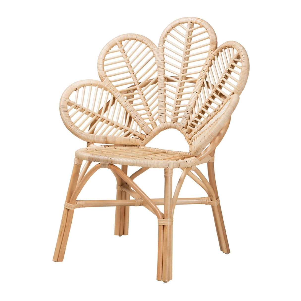 Modern European furniture - Flower Inspired Rattan Accent Chair - www.oroa.com | Oroa.com