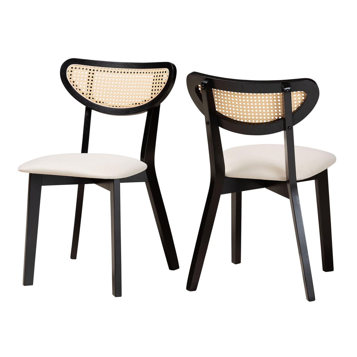 Modern European furniture - Crescent Rattan Back Dining Chairs 2 - www.oroa.com | Oroa.com