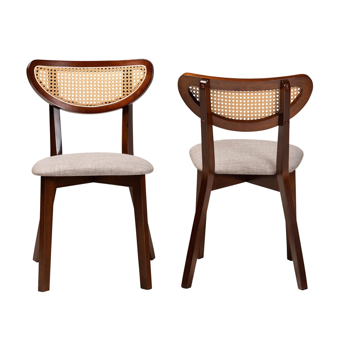 Modern European furniture - Crescent Rattan Back Dining Chairs 2 - www.oroa.com | Oroa.com