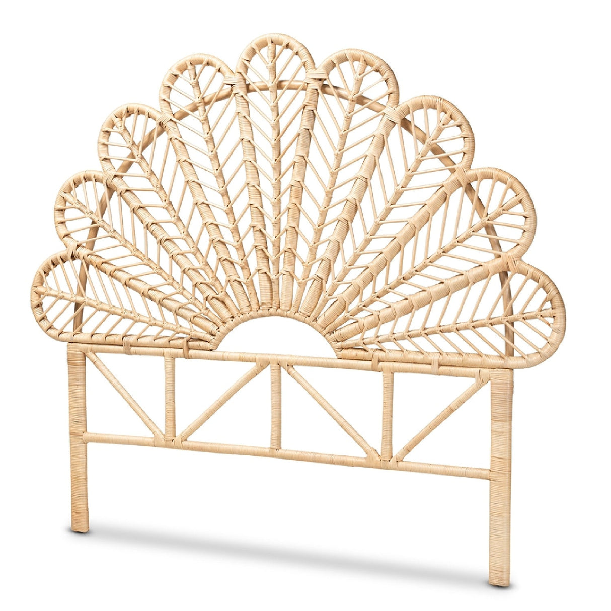 Modern European furniture - Rattan Rods Queen Size Headboard - www.oroa.com | Oroa.com