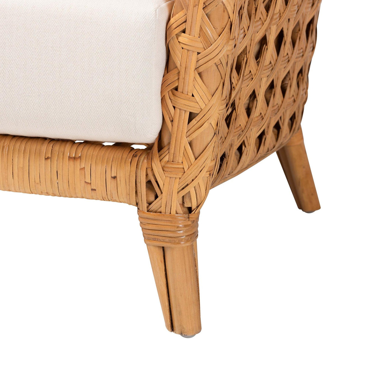 Modern European furniture - Diamond Weave Rattan Accent Chair - www.oroa.com | Oroa.com