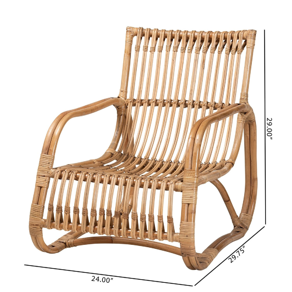 Modern European furniture - Openwork Rattan Accent Chair | Oroa.com