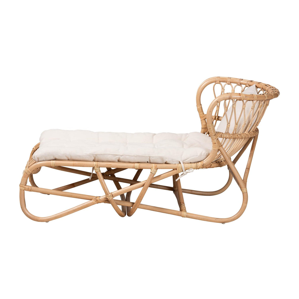 Modern European furniture - Brown Rattan Chaise Lounge - www.oroa.com | Oroa.com