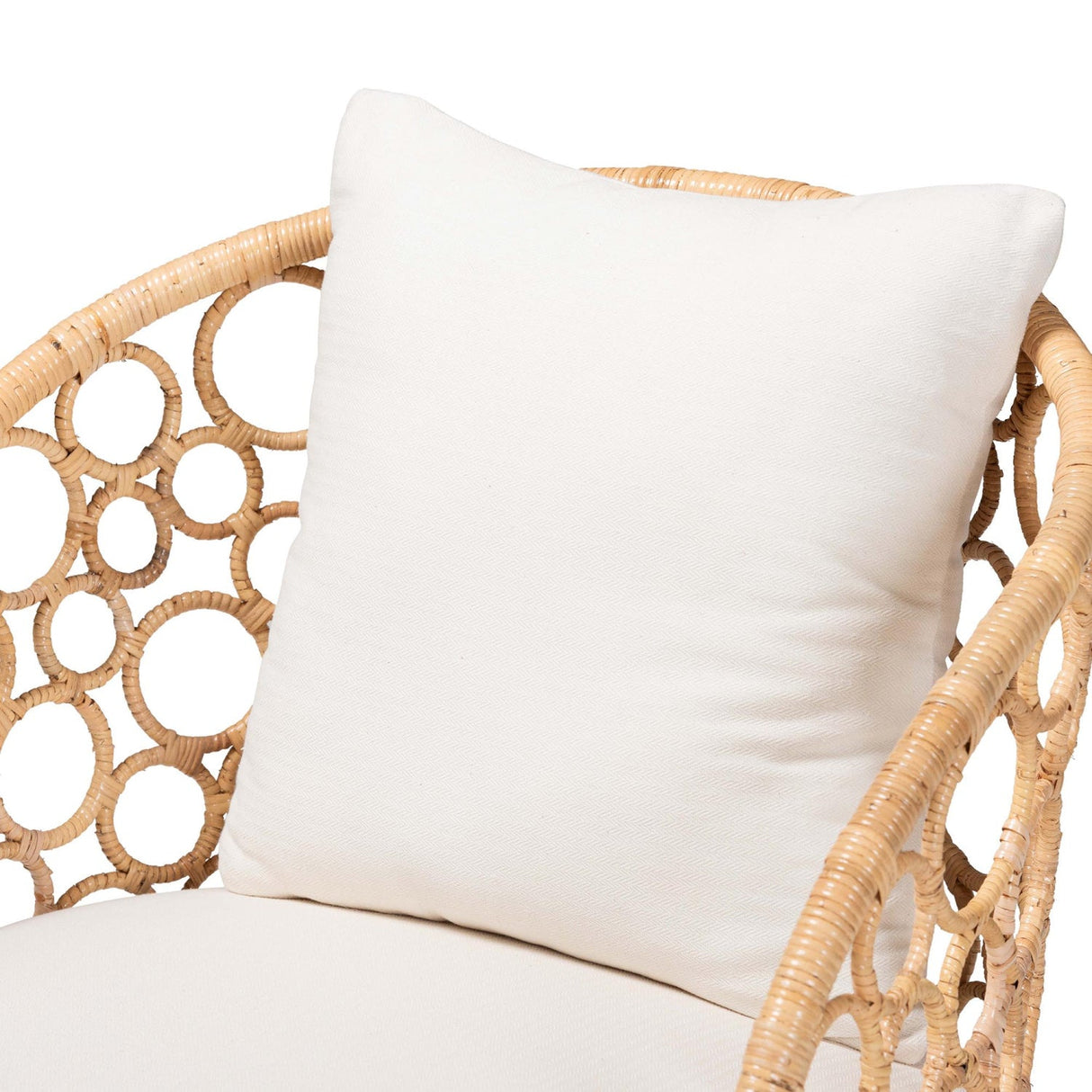 Modern European furniture - Sloped Arm Rattan Accent Chair - www.oroa.com | Oroa.com