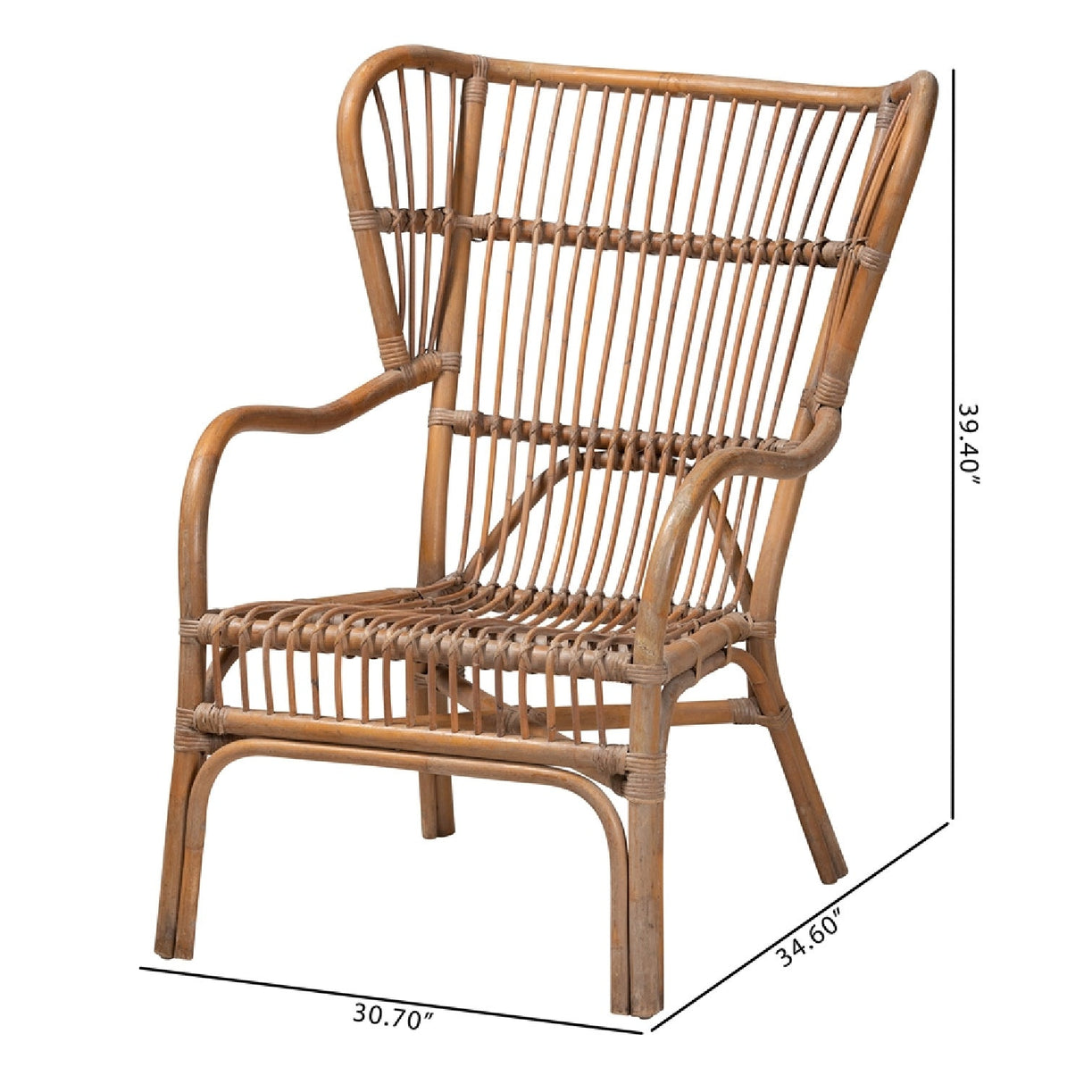 Modern European furniture - Rattan Rods Antique Lounge Chair - www.oroa.com | Oroa.com