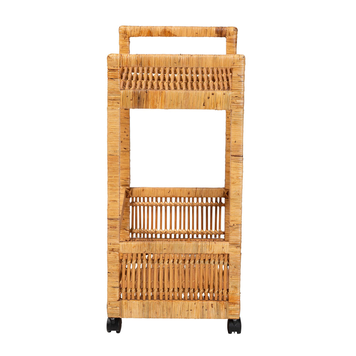 Modern European furniture - Rattan 2-Tier Kitchen Cart - www.oroa.com | Oroa.com