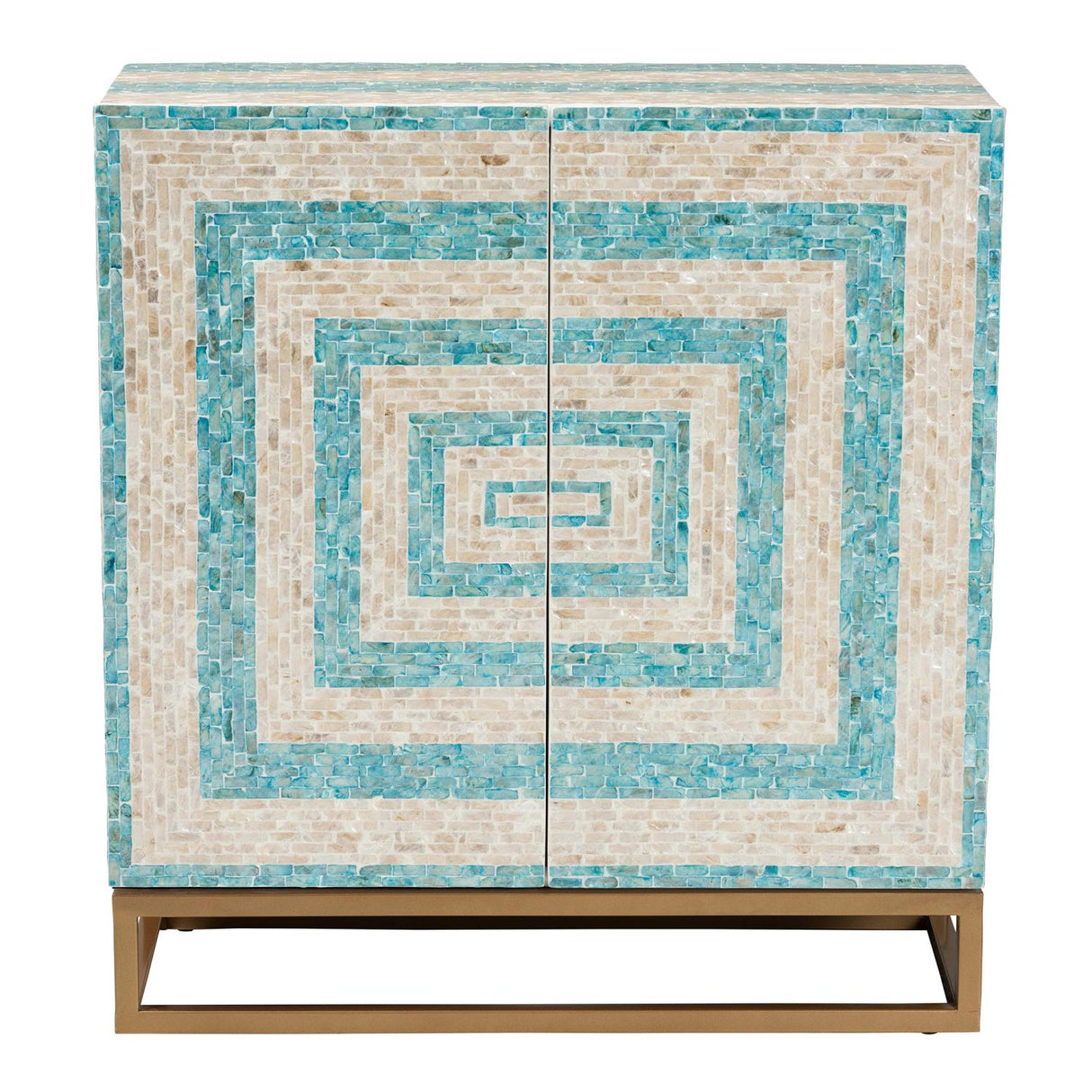 Modern European furniture - Two Toned Mother Of Pearl Cabinet - www.oroa.com | Oroa.com
