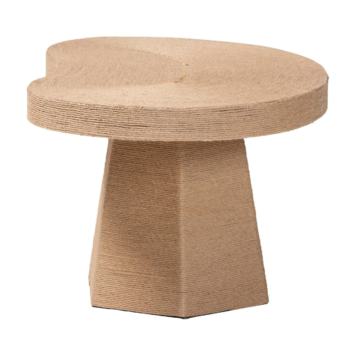 Modern European furniture - Organic Shaped Jute Coffee Table - www.oroa.com | Oroa.com