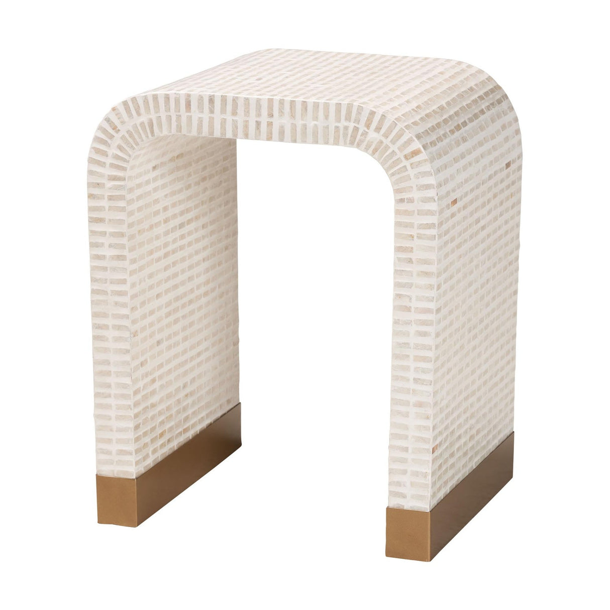Modern European furniture - White Capiz Shell Accent Tables 3 - www.oroa.com | Oroa.com