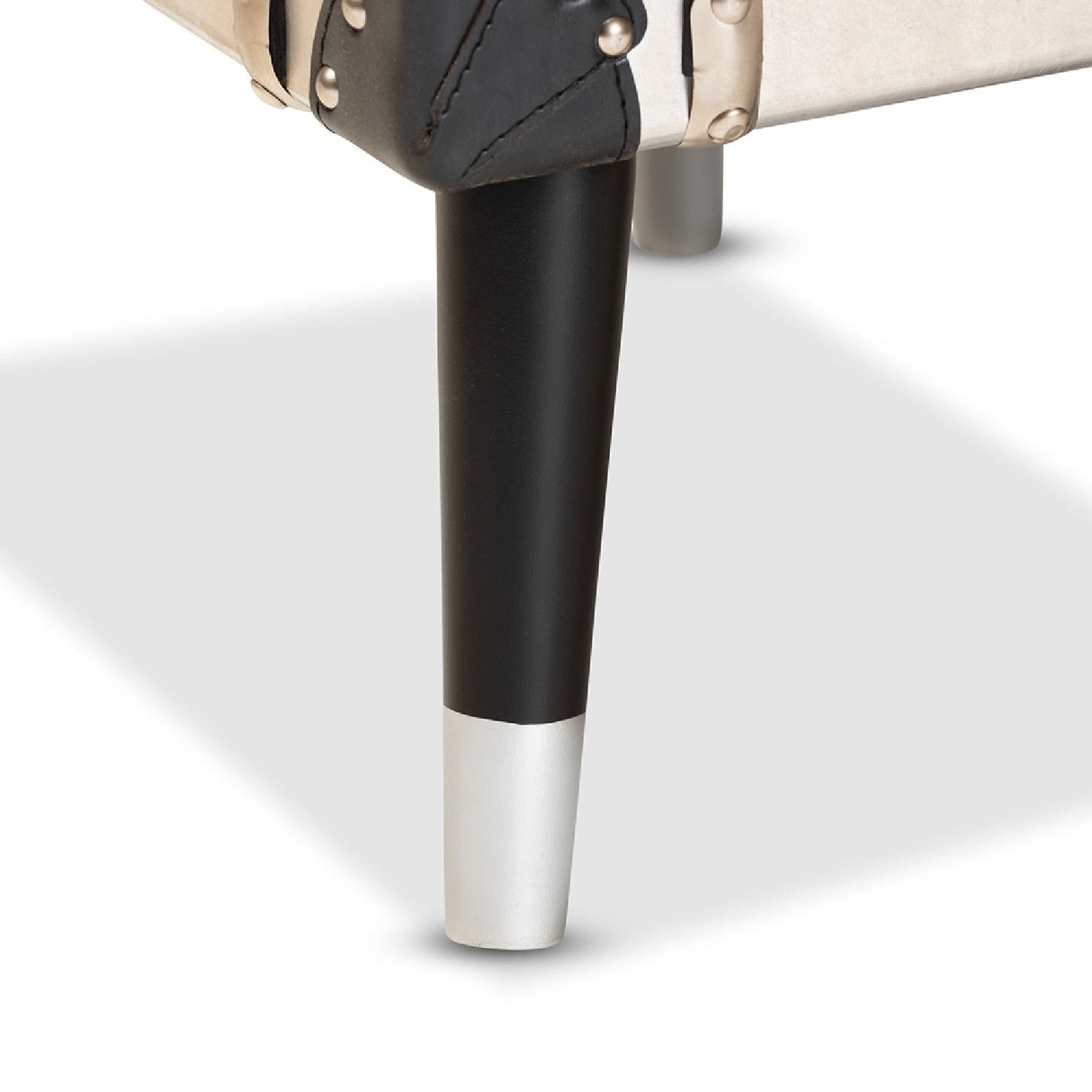 Modern European furniture - Silver Trunk Inspired Vintage End Table - www.oroa.com | Oroa.com