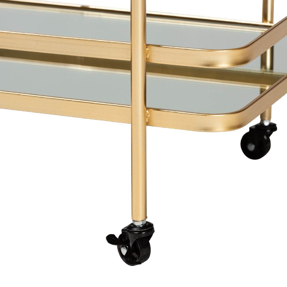 Modern European furniture - Gold Mobile Wine Bar Cart - www.oroa.com | Oroa.com
