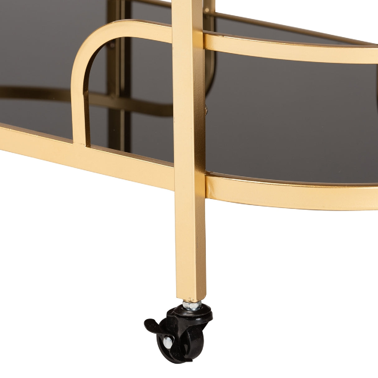Modern European furniture - Gold 2-Tier Wine Cart - www.oroa.com | Oroa.com