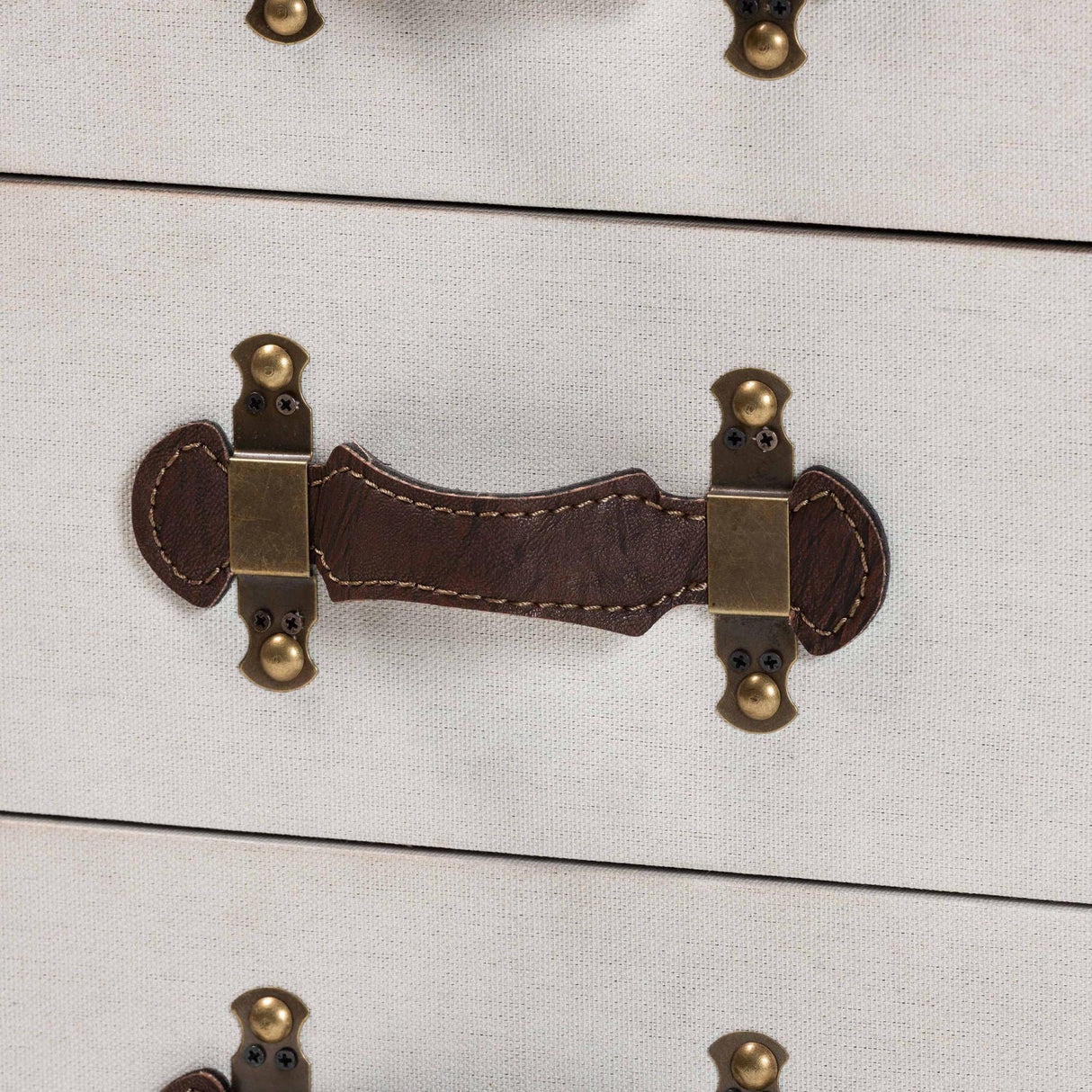 Modern European furniture - Vintage Metal 4 Drawer End Table - www.oroa.com | Oroa.com