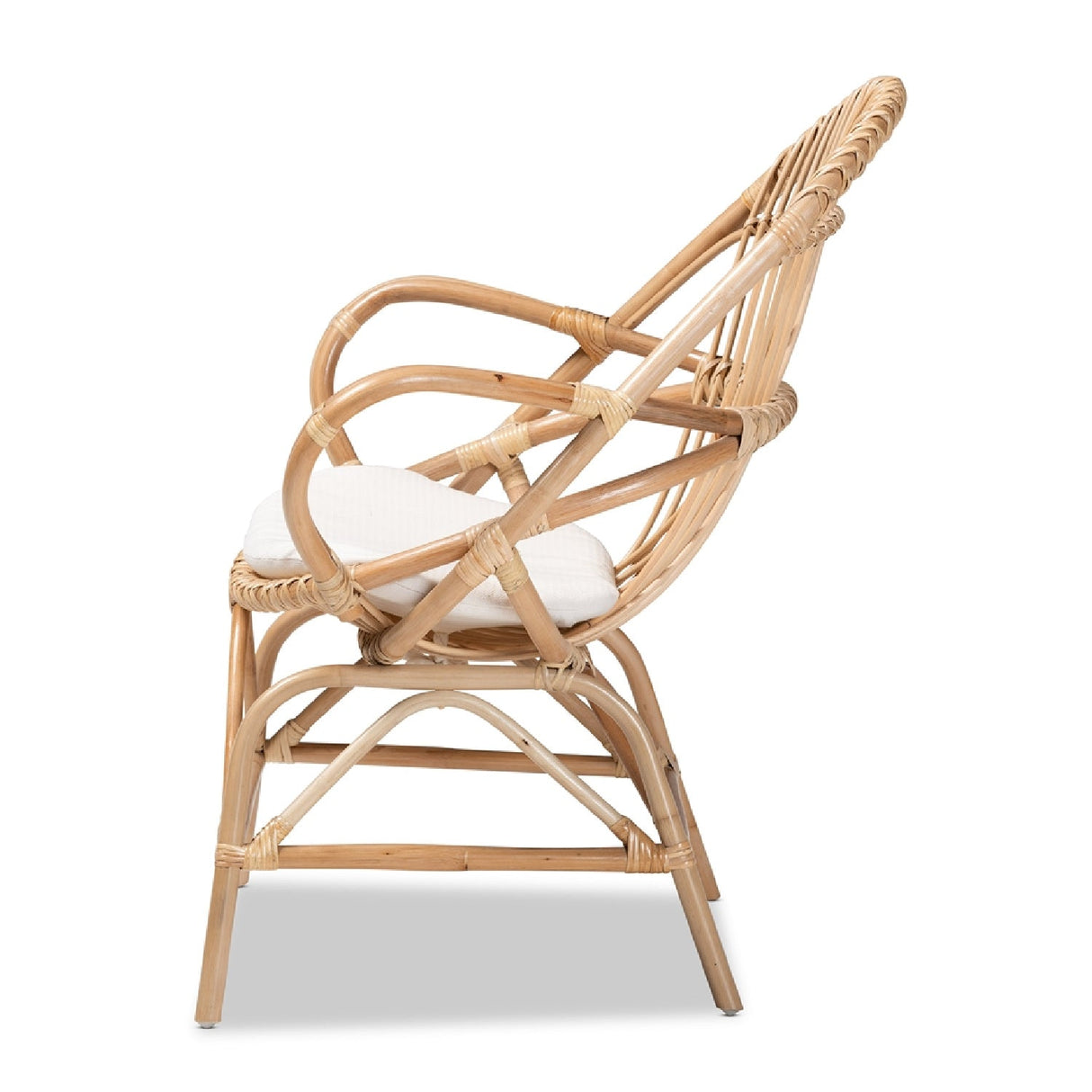 Modern European furniture - Rattan Woven Embellishments Accent Chair - www.oroa.com | Oroa.com