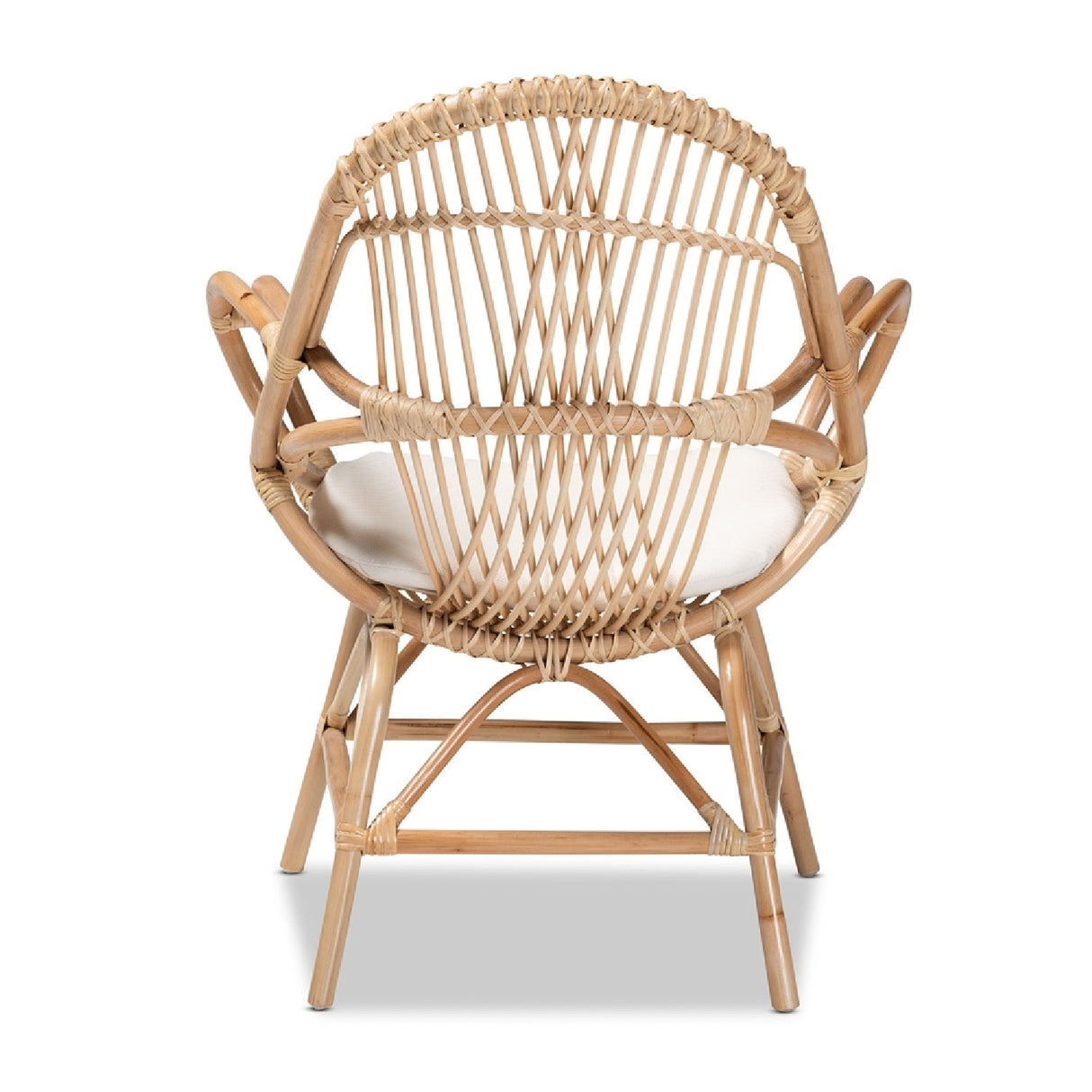Modern European furniture - Rattan Woven Embellishments Accent Chair - www.oroa.com | Oroa.com