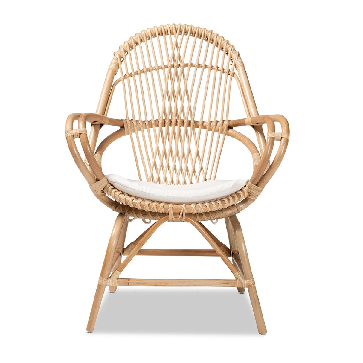 Modern European furniture - Rattan Woven Embellishments Accent Chair - www.oroa.com | Oroa.com