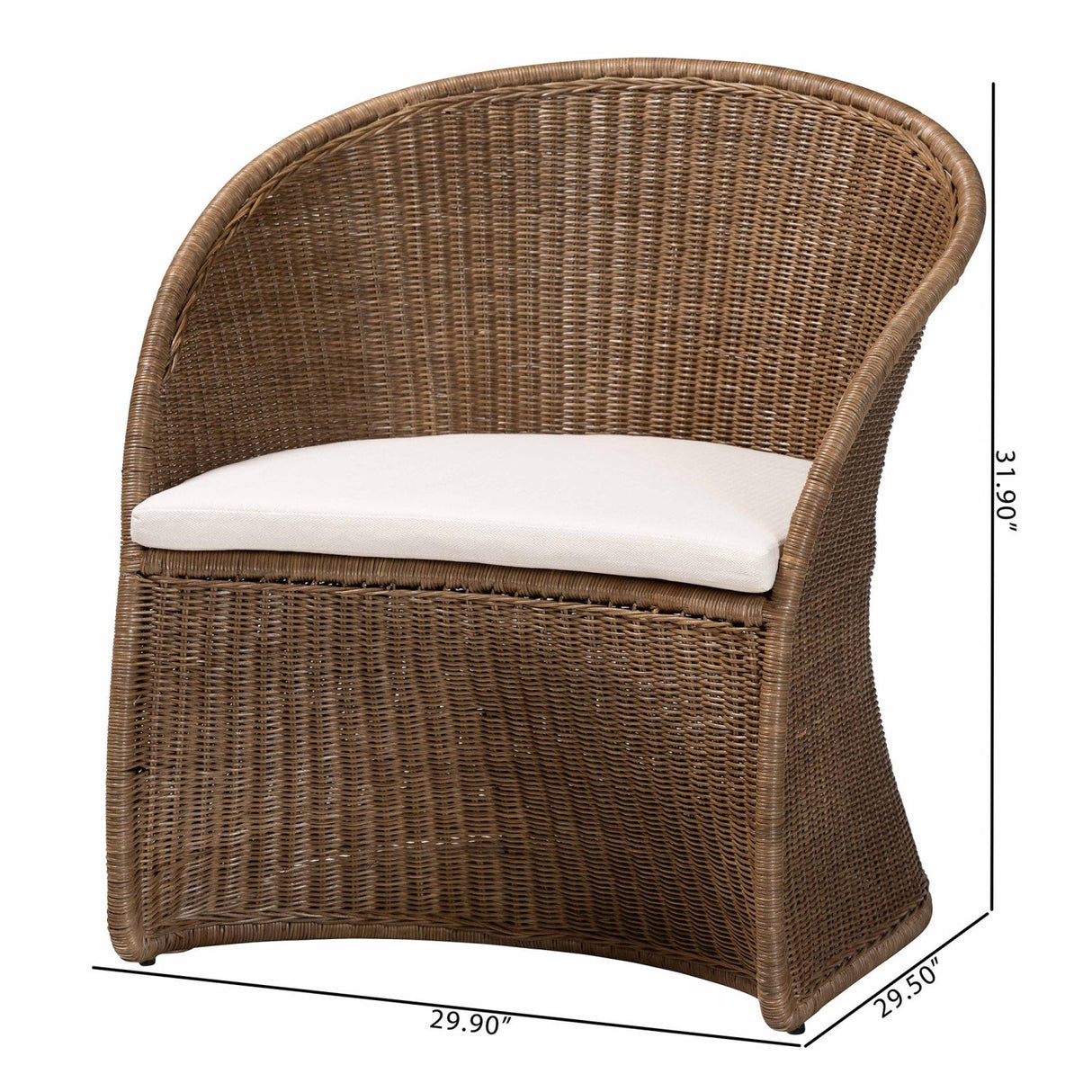 Modern European furniture - Graywashed Rattan Accent Chair - www.oroa.com | Oroa.com