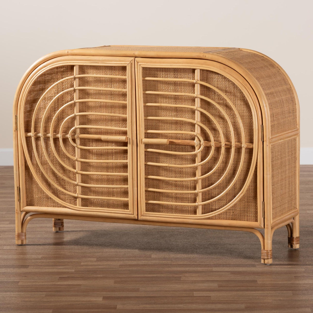 Modern European furniture - Natural Rattan 2 Door Sideboard - www.oroa.com | Oroa.com