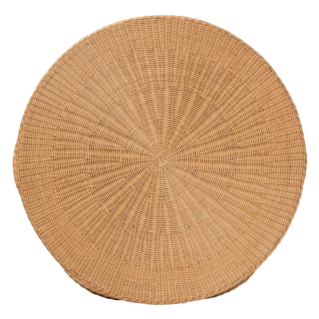 Modern European furniture - Handwoven Rattan Scalloped Coffee Table - www.oroa.com | Oroa.com