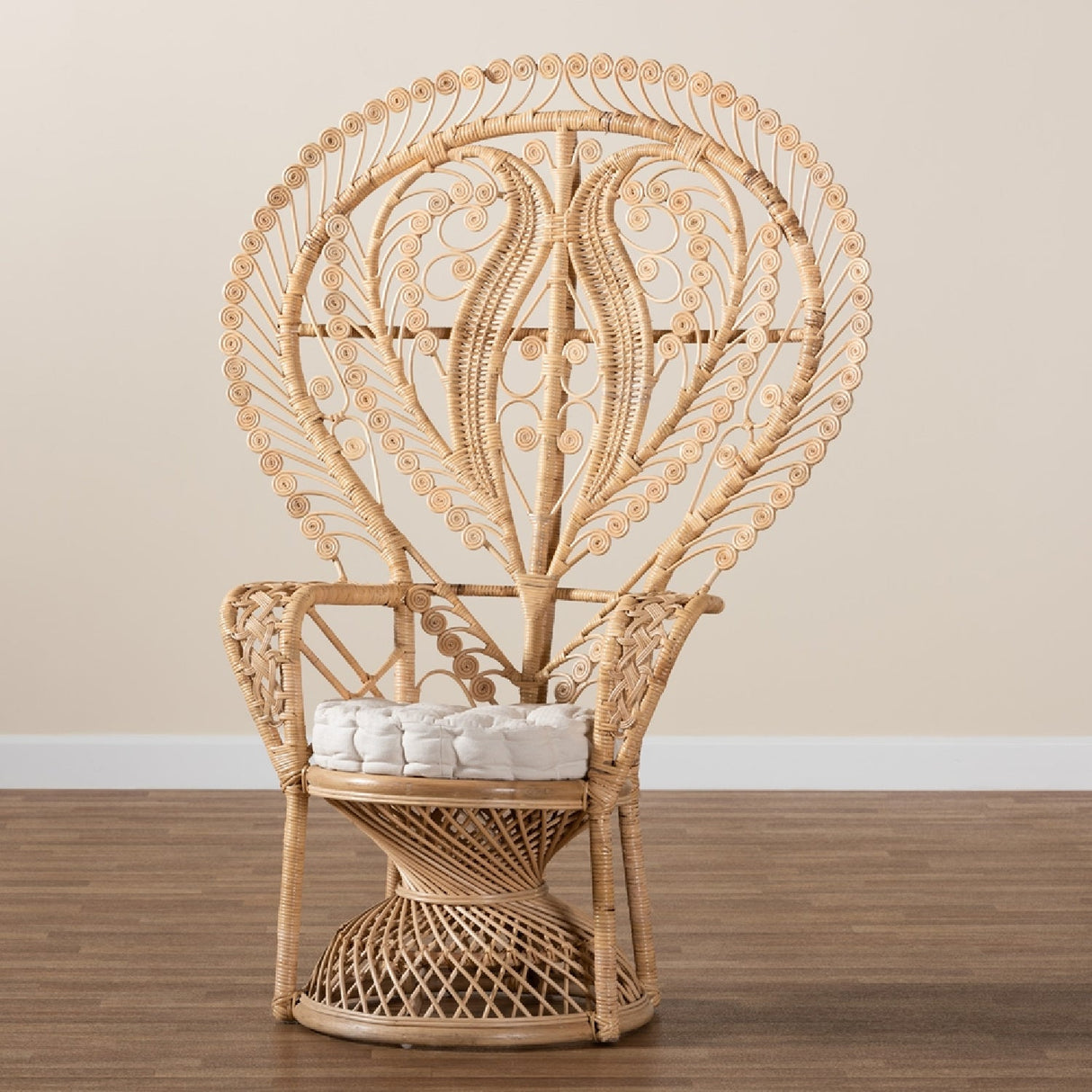 Modern European furniture - Rattan Indoor Semi Outdoor Peacock Accent Chair - www.oroa.com | Oroa.com