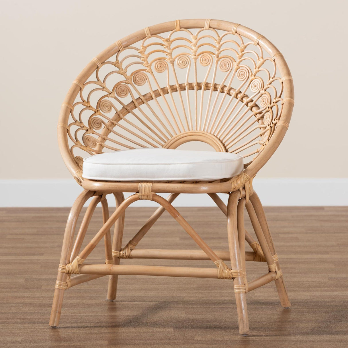 Modern European furniture - Boho Rattan Peacock Accent Chair - www.oroa.com | Oroa.com