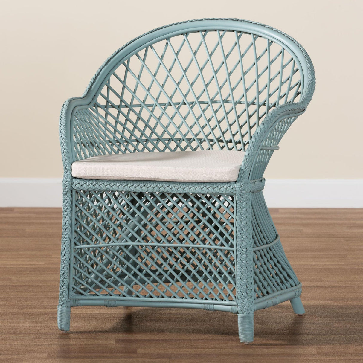 Modern European furniture - Braided Rattan Bohemian Accent Armchair - www.oroa.com | Oroa.com