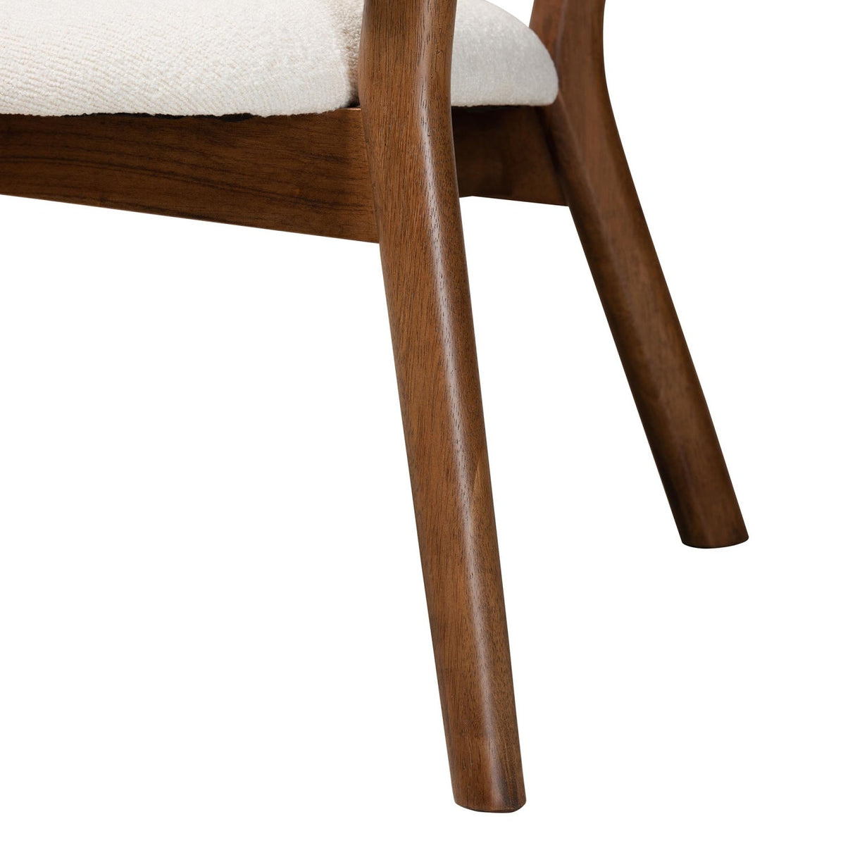 Modern European furniture - Walnut Framed Curve Accent Chairs 2 - www.oroa.com | Oroa.com