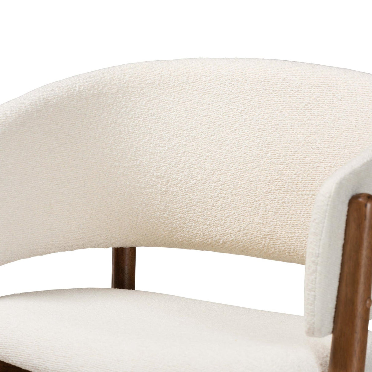 Modern European furniture - Walnut Framed Curve Accent Chairs 2 - www.oroa.com | Oroa.com