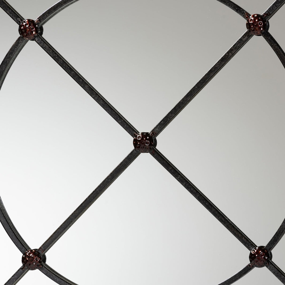 Modern European furniture - Metal Framed Round Wall Mirror - www.oroa.com | Oroa.com